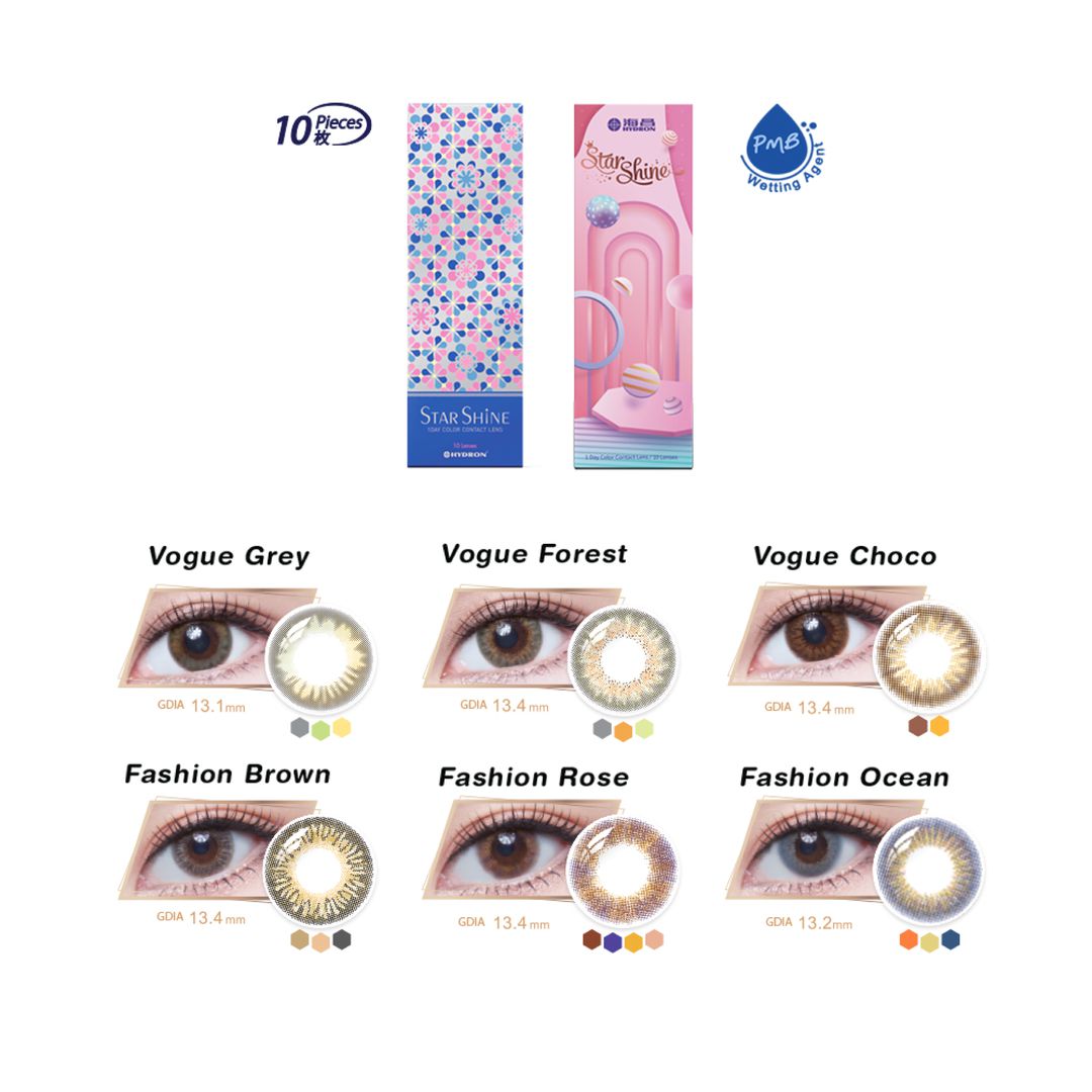 Vogue Forest-Star Shine 1 Day Color Contact Lenses 10pcs