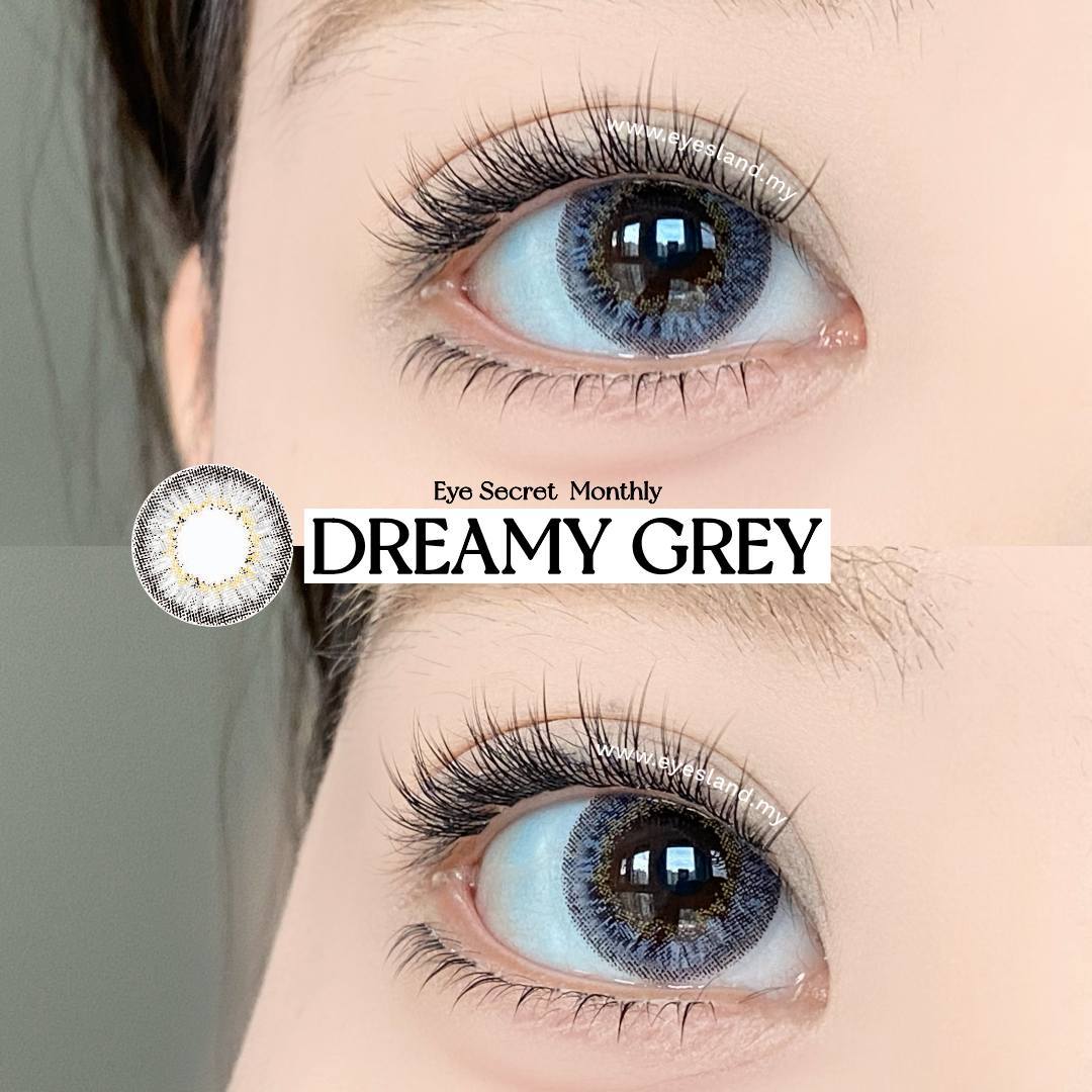 Dreamy Grey-Eye Secret 38% Monthly Color Lens 2pcs