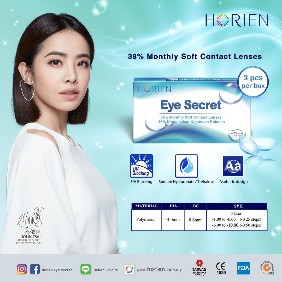 Eye Secret 38% Monthly Soft Contact Lenses (Clear) 3pcs