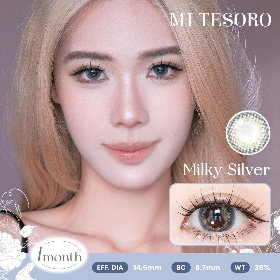 Milky Silver-Mi Tesoro Monthly Color Con 2pcs