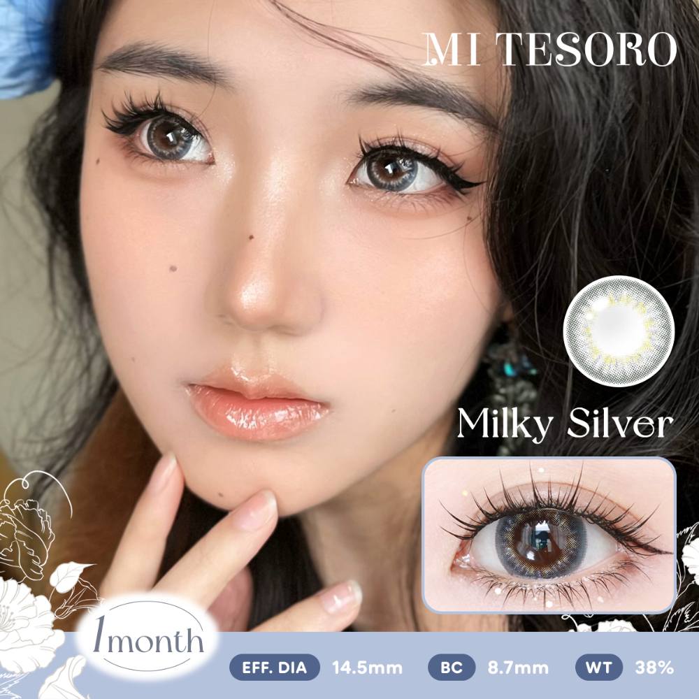 Milky Silver-Mi Tesoro Monthly Color Con 2pcs