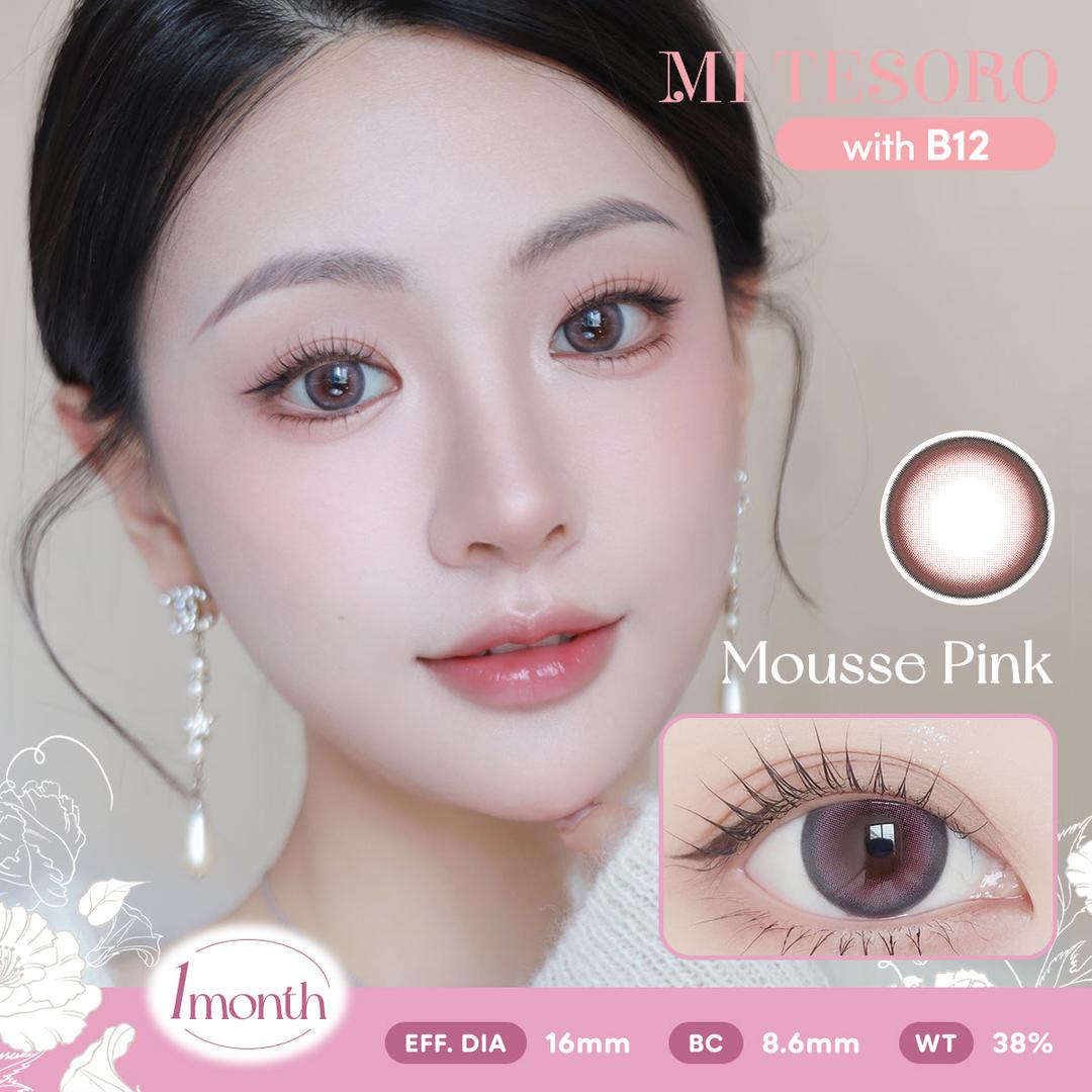 Mousse Pink-Mi Tesoro Monthly Color Con 2pcs