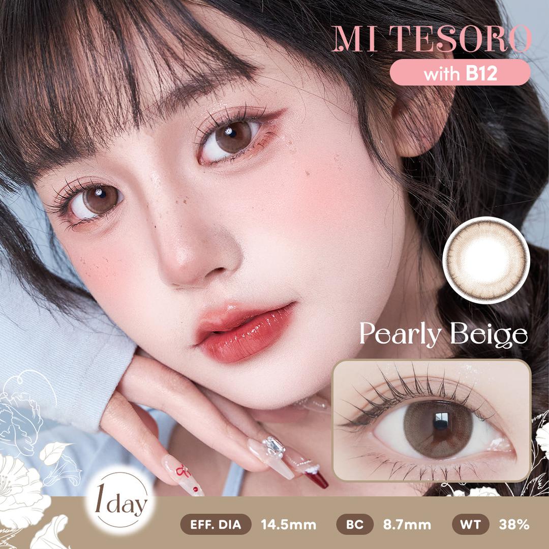 Pearly Beige-Mi Tesoro 1 Day Color Con 10pcs