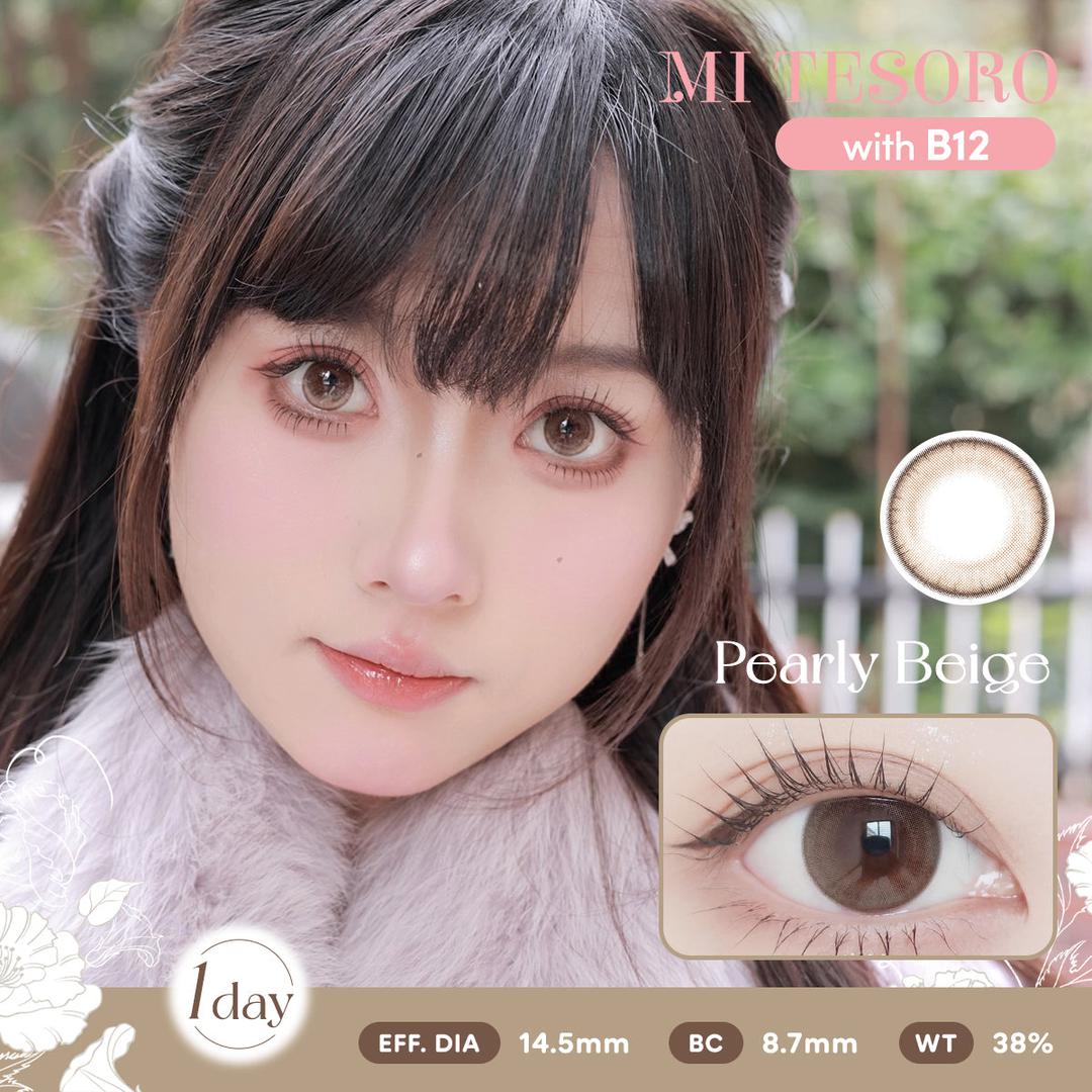 Pearly Beige-Mi Tesoro 1 Day Color Con 10pcs