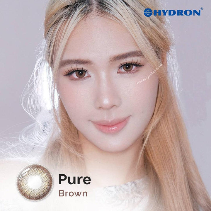 Pure Brown-Pure Plus Silicone Hydrogel 1 Day Color Contact Lens 10pcs