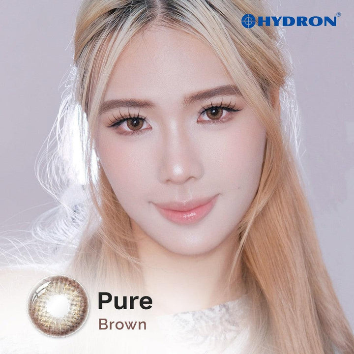 Pure Brown-Pure Plus Silicone Hydrogel 1 Day Color Contact Lens 10pcs