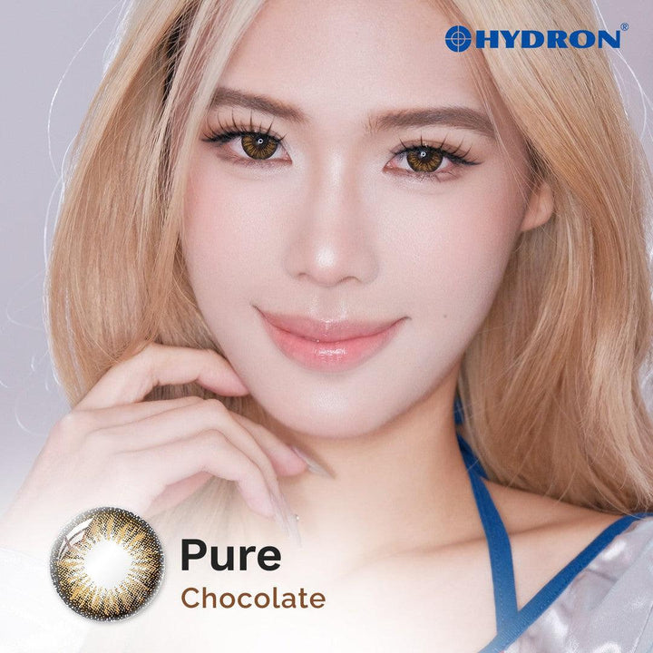 Pure Chocolate-Pure Plus Silicone Hydrogel 1 Day Color Contact Lens 10pcs