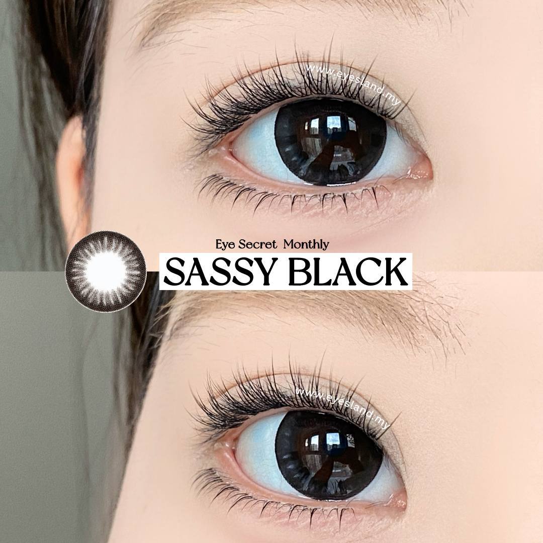 Sassy Black-Eye Secret 38% Monthly Color Lens 2pcs