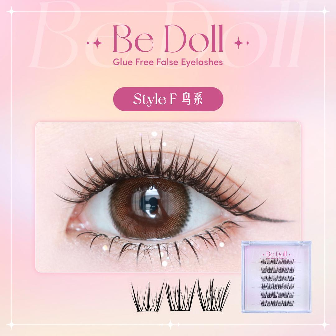 Be Doll Glue free False Eyelashes -Style F